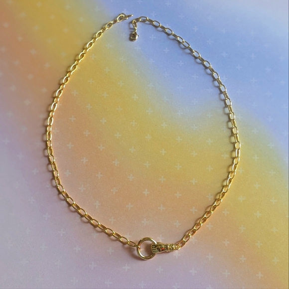 Figa Hand Holding Loop Necklace - Picture 3 of 9